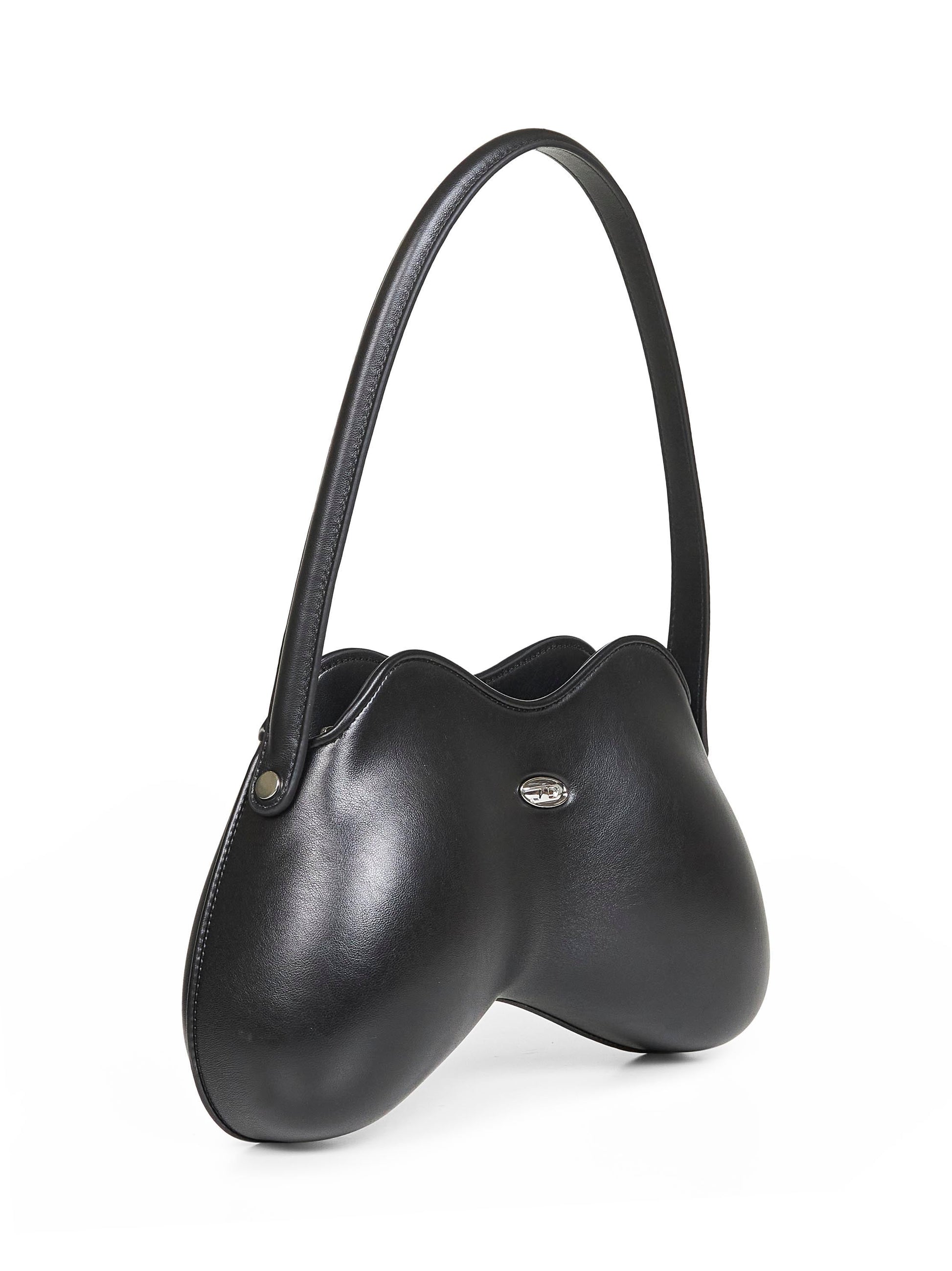 Diesel Women Black Double-D Shoulder Shoulder Bag