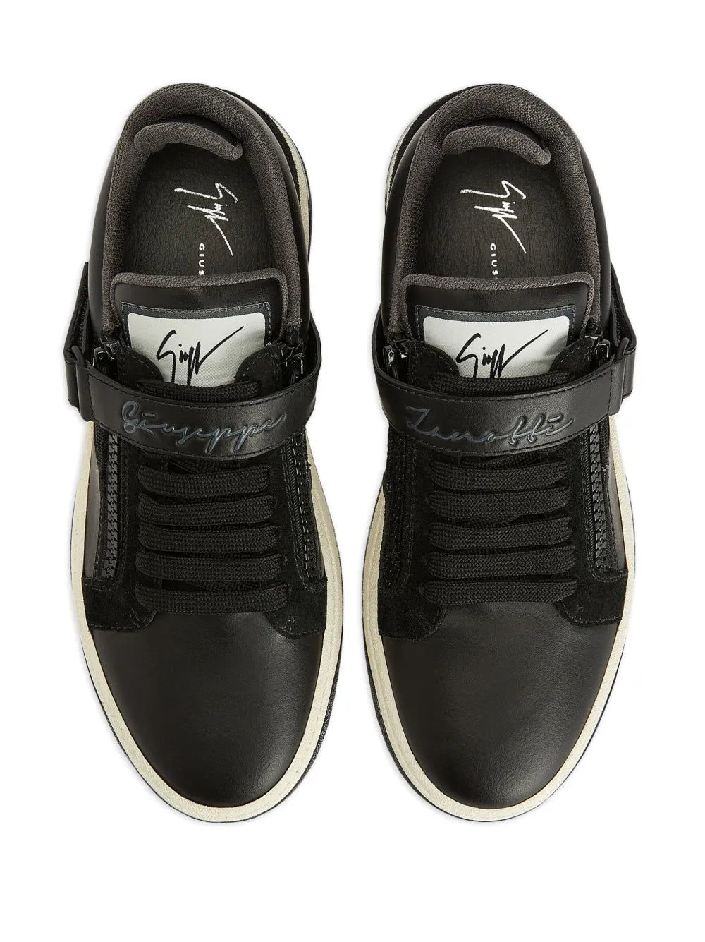 Giuseppe Zanotti Gz94 Touch-Strap Double-Zip Low-Top Sneakers