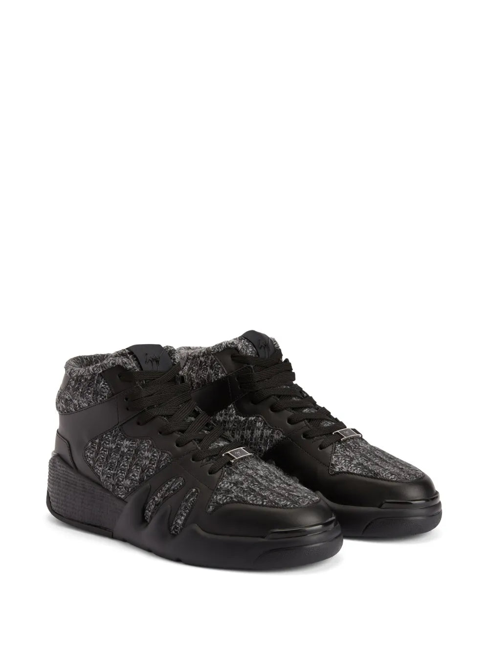 Giuseppe Zanotti Talon Knitted-Panels Sneakers