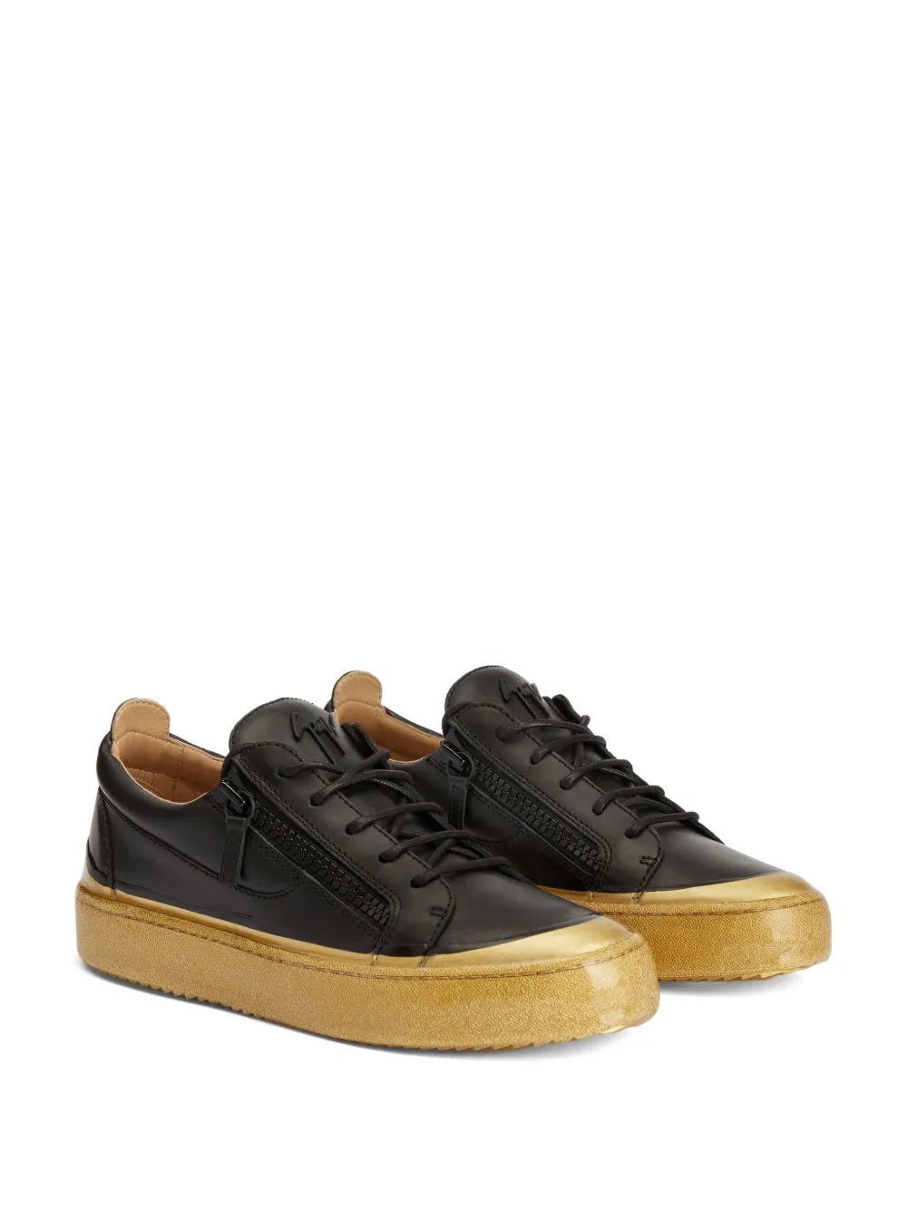 Giuseppe Zanotti Frankie Match Double-Zip Low-Top Sneakers