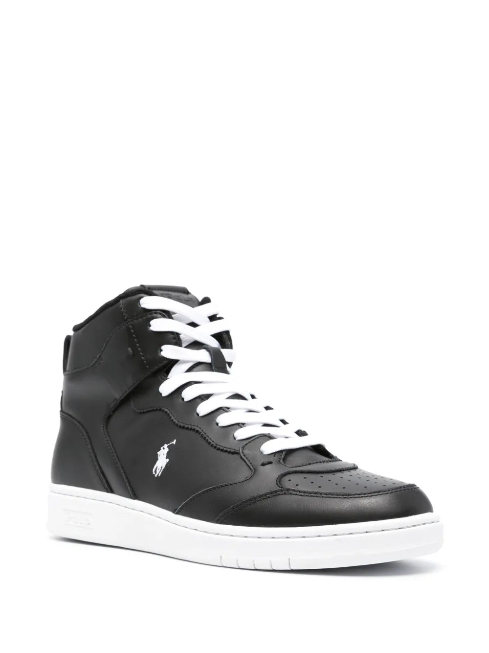 Polo Ralph Lauren Logo-Embroidered High-Top Sneakers