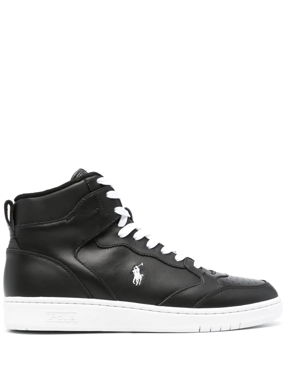 Polo Ralph Lauren Logo-Embroidered High-Top Sneakers