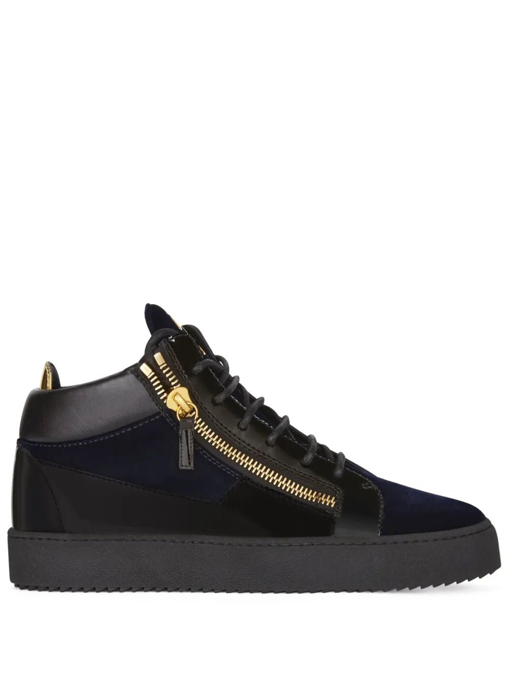 Giuseppe Zanotti Kriss Velvet Mid-Top Sneakers