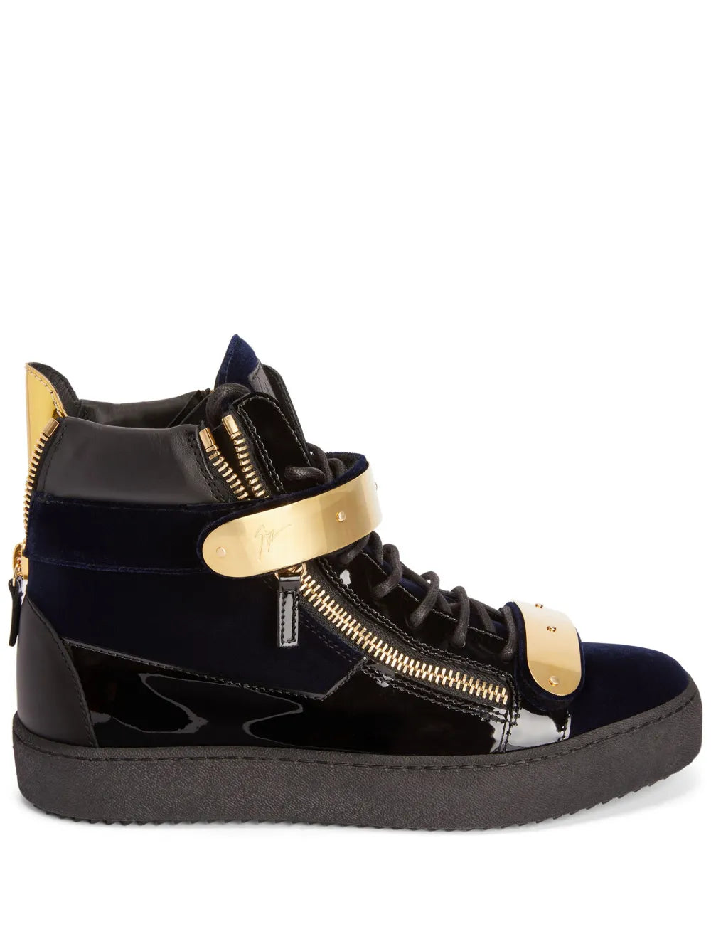Giuseppe Zanotti Coby Double-Straps Mid-Top Sneakers