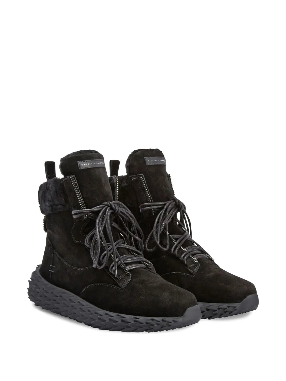 Giuseppe Zanotti Urchin Lace-Up Shearling Sneakers