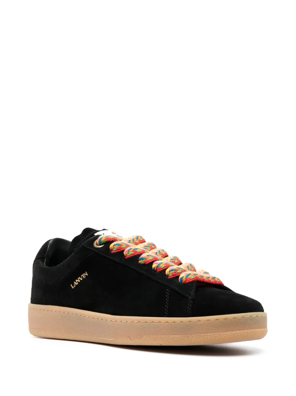 Lanvin Suede Low-Top Sneakers