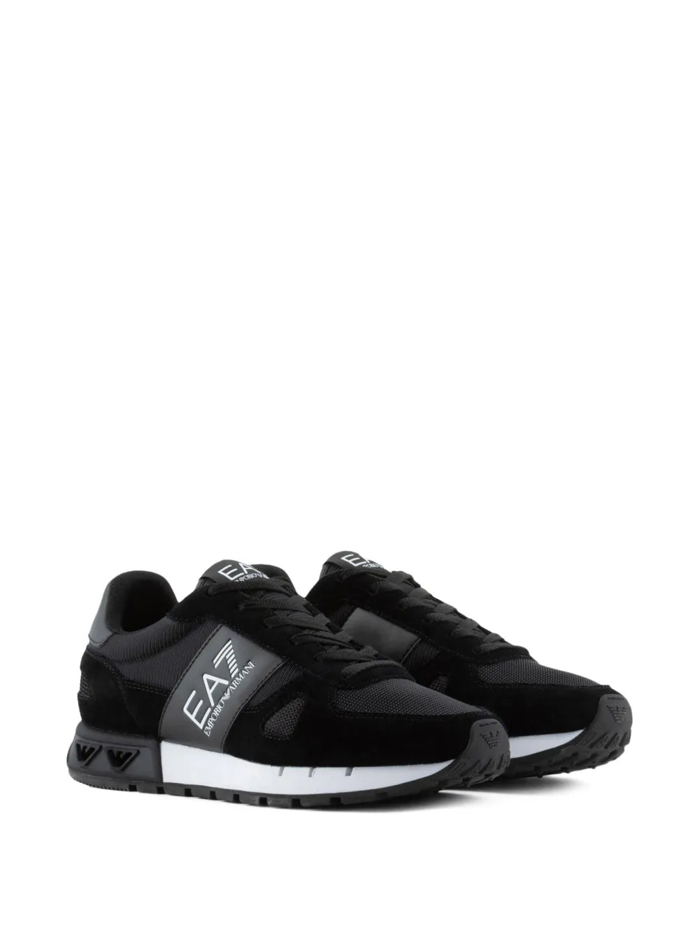 Ea7 Emporio Armani Logo-Print Panelled Sneakers