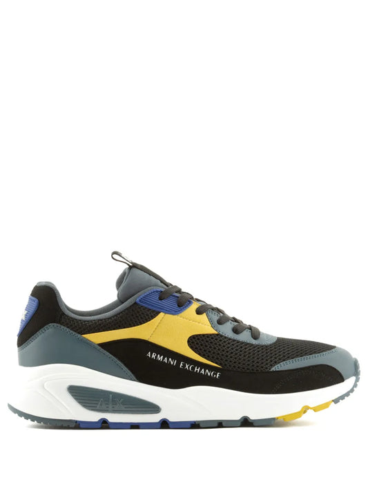 Armani Exchange Logo-Print Panelled Sneakers