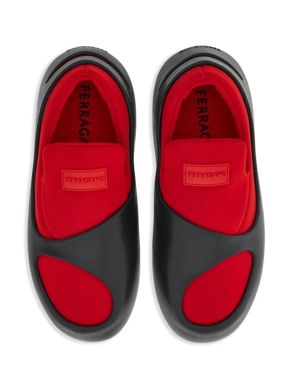 Ferragamo Hybrid Logo-Patch Panelled Sneakers