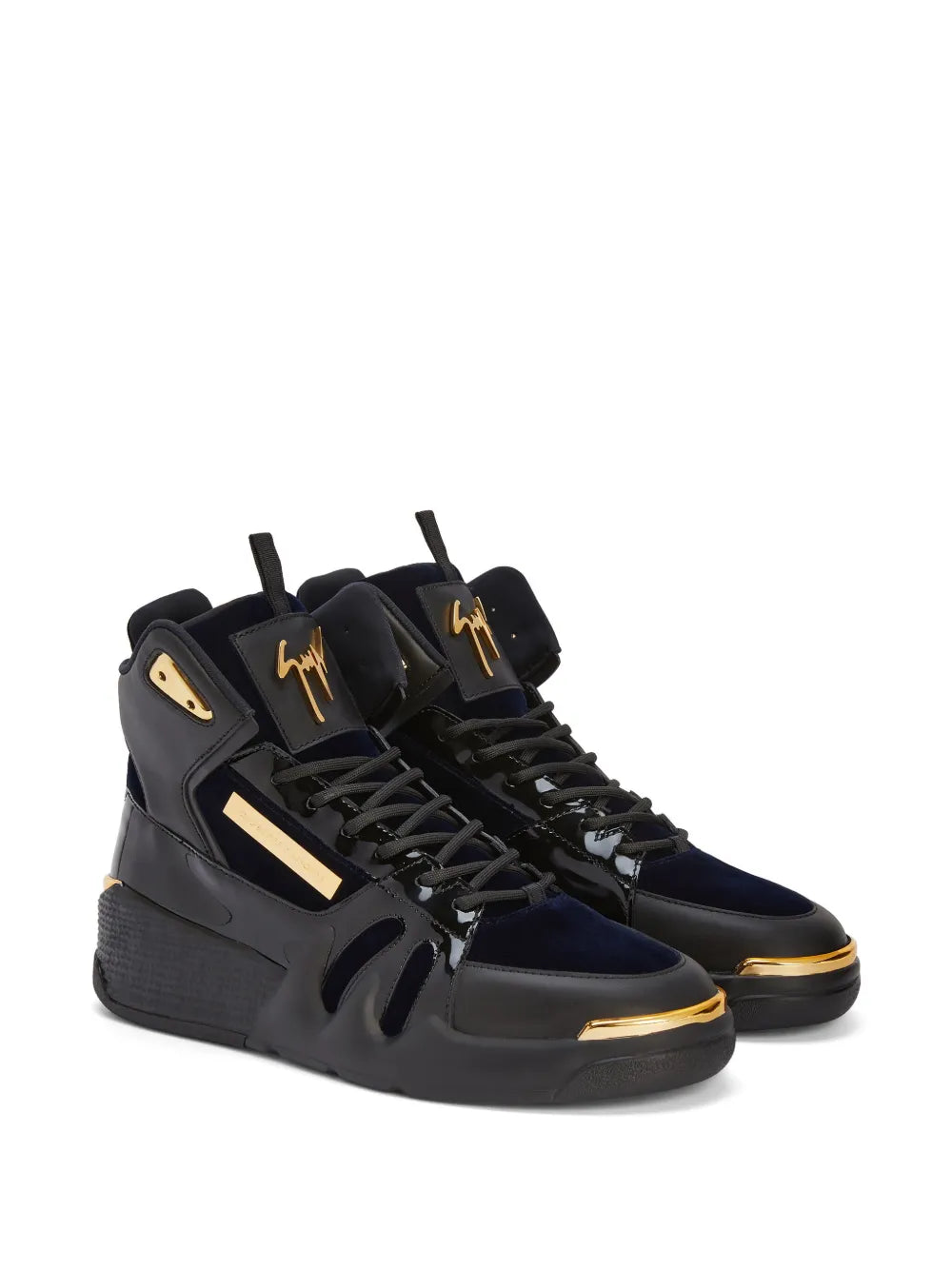 Giuseppe Zanotti Talon High-Top Leather Sneakers