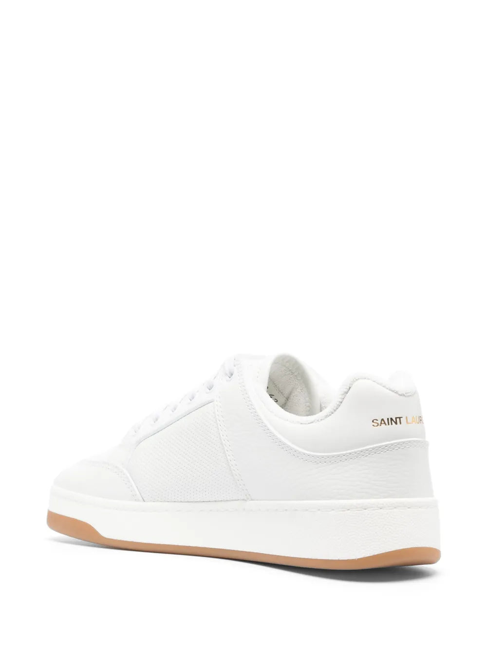 Saint Laurent Sl/61 Leather Perforated Sneakers
