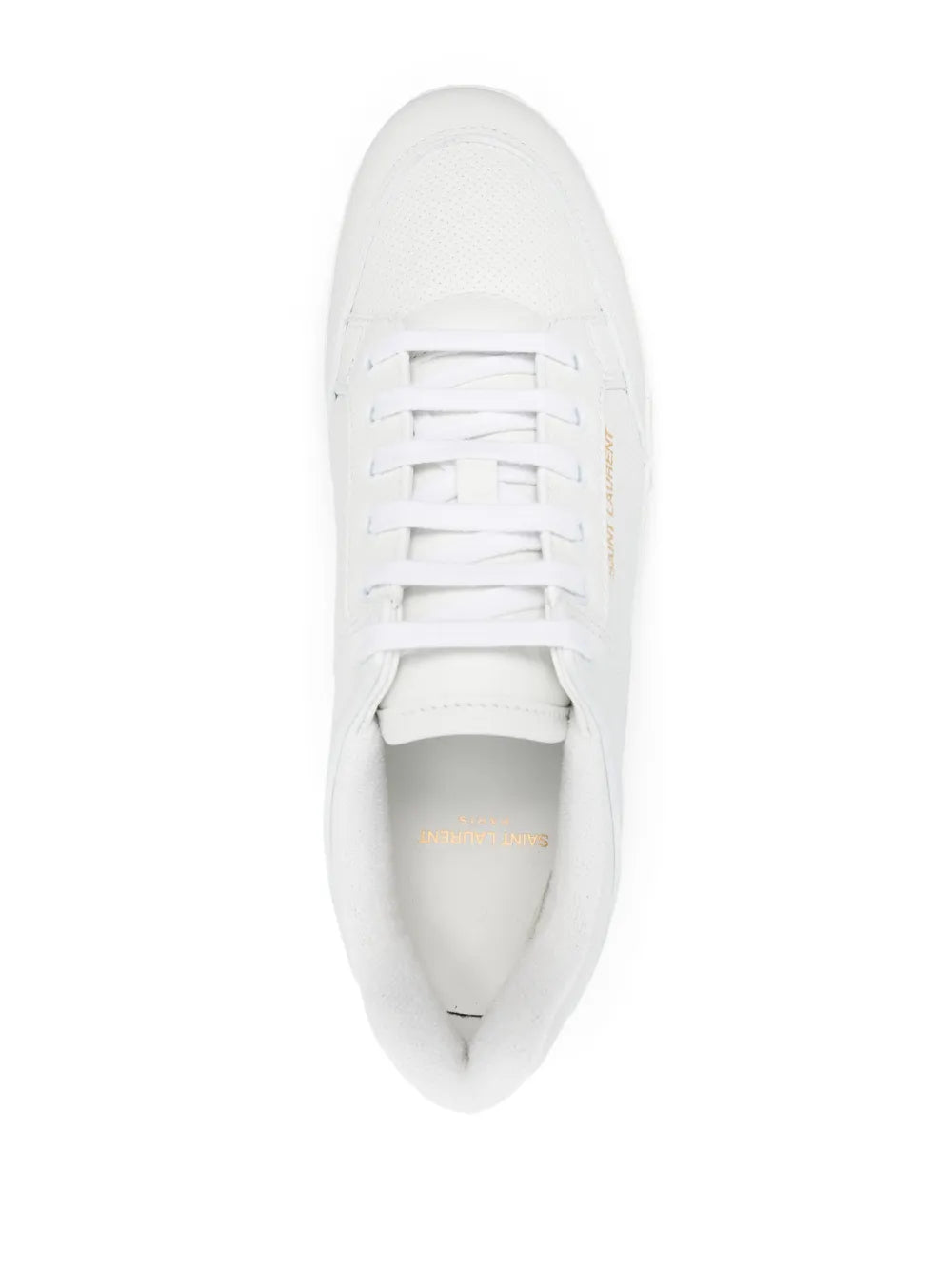 Saint Laurent Sl/61 Leather Perforated Sneakers