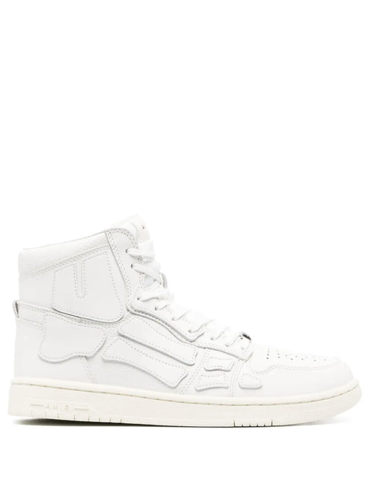 Amiri Skel Appliqu Leather High-Top Sneakers