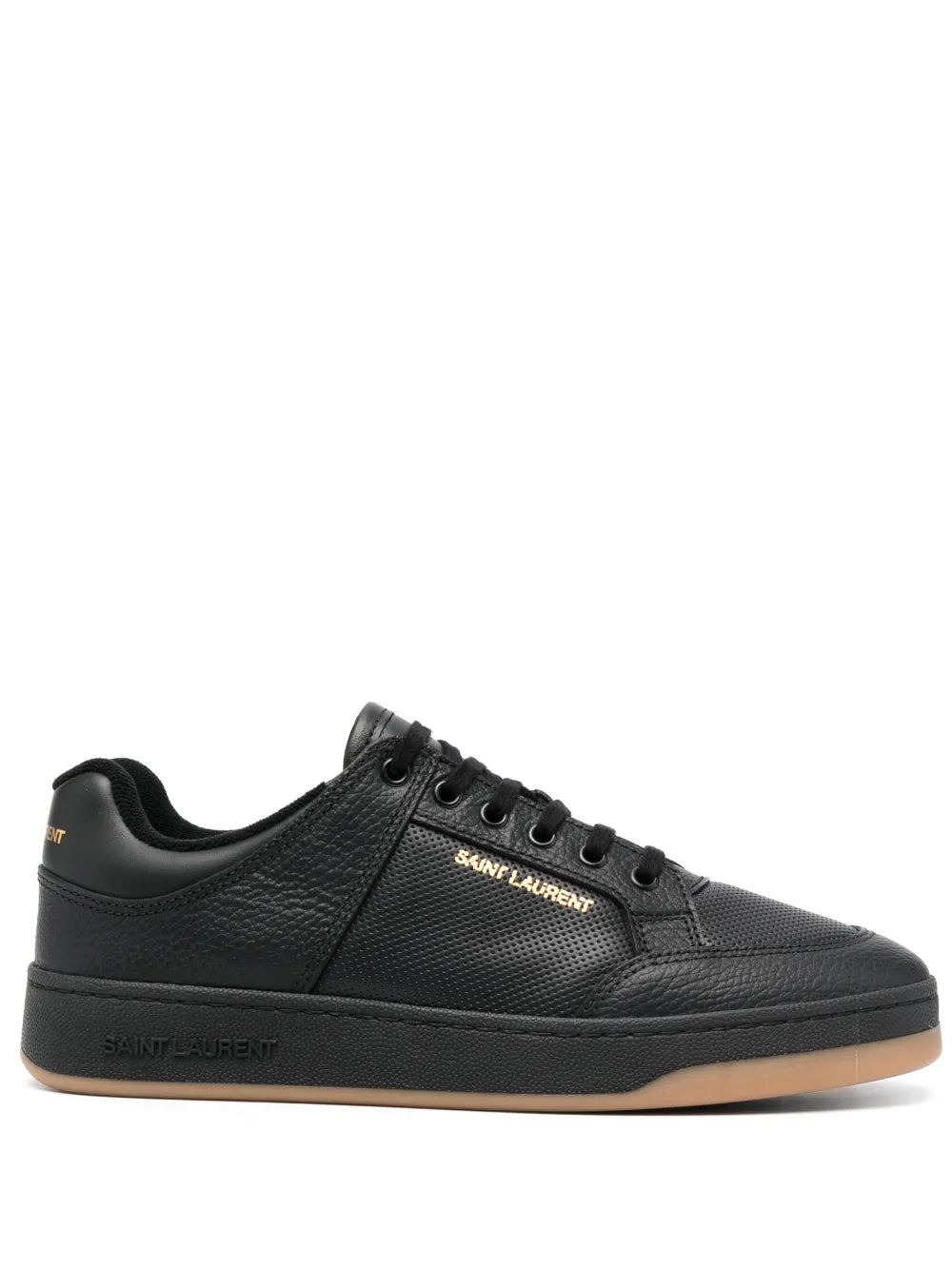 Saint Laurent Sl/61 Leather Perforated Sneakers