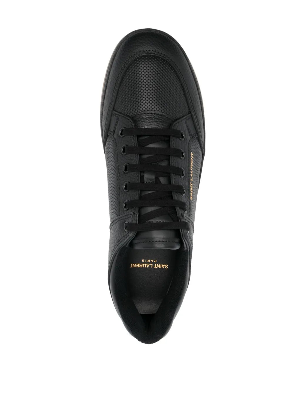 Saint Laurent Sl/61 Leather Perforated Sneakers
