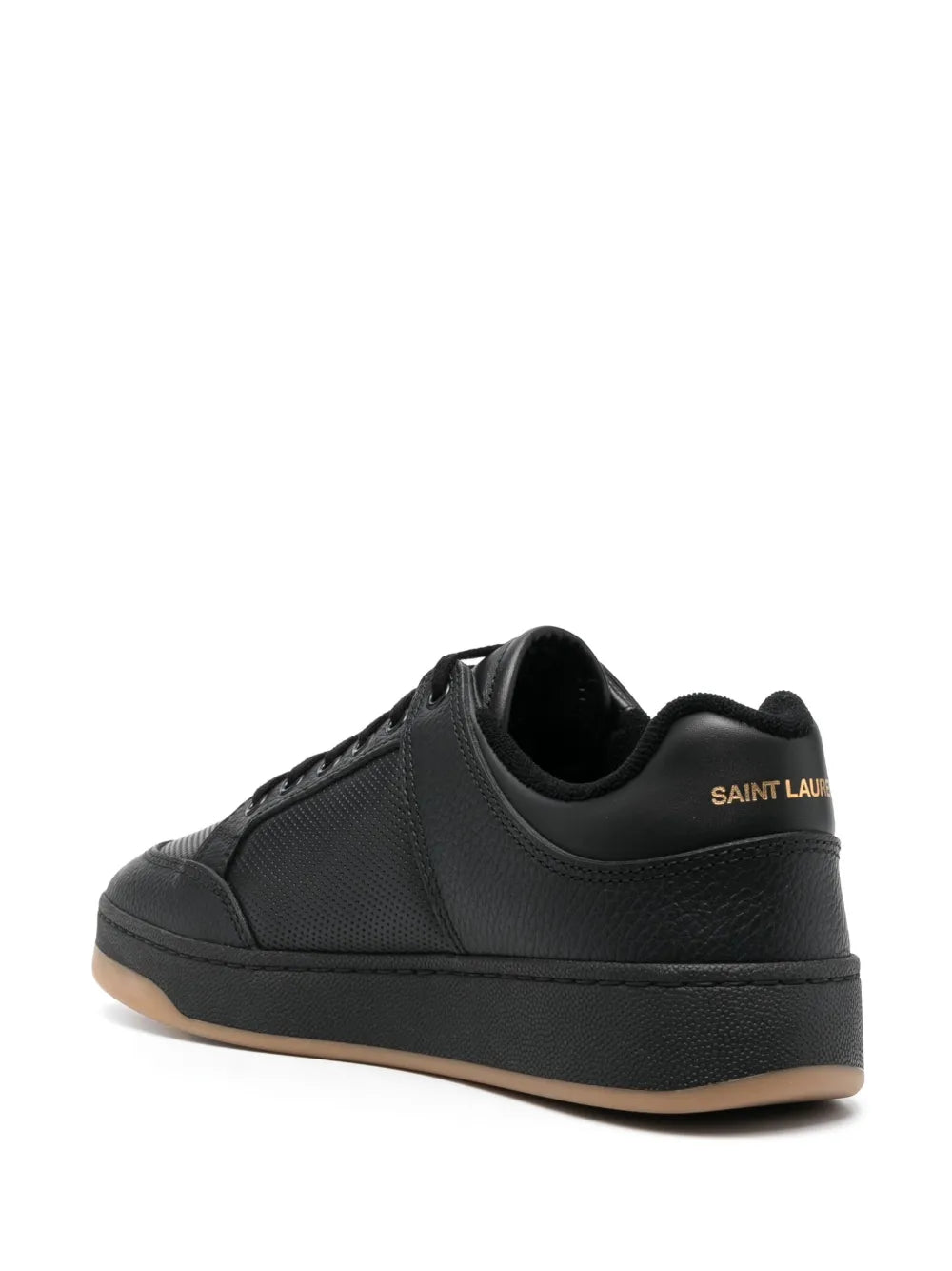 Saint Laurent Sl/61 Leather Perforated Sneakers