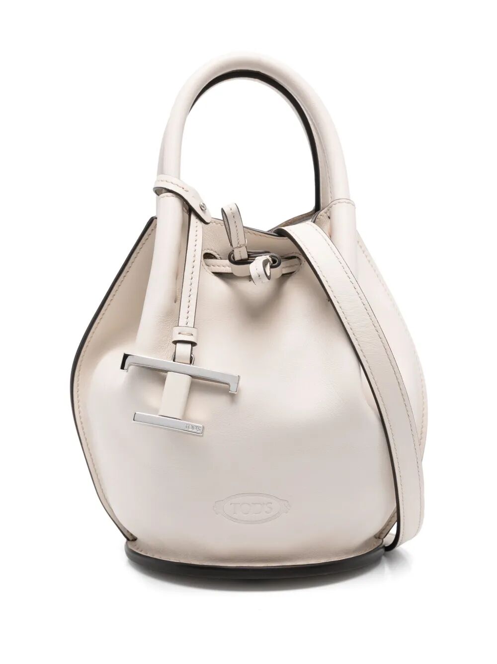 Tod's Women Logo-Charm Leather Mini Bucket Bag