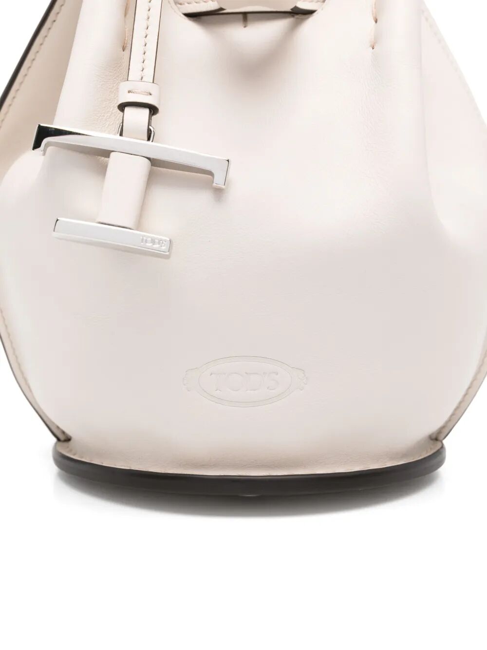 Tod's Women Logo-Charm Leather Mini Bucket Bag