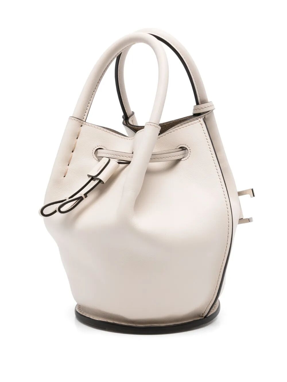 Tod's Women Logo-Charm Leather Mini Bucket Bag