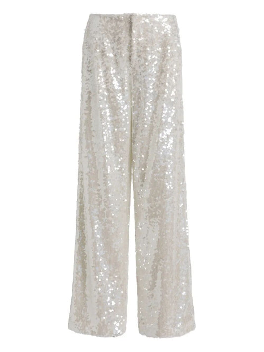 Alberta Ferretti Women Wide Leg Sequins Trousers