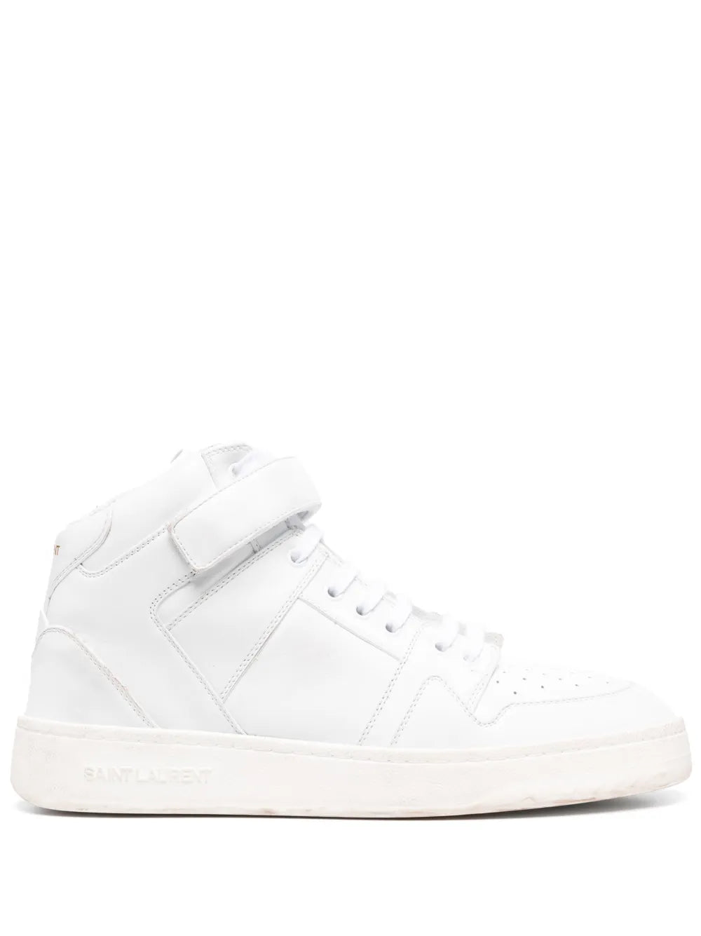 Saint Laurent Logo-Lettering Leather Sneakers