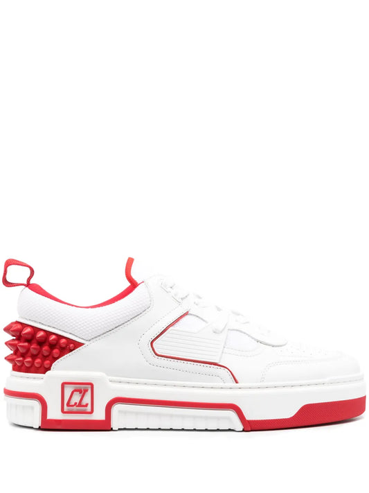 Christian Louboutin Spike Stud Panel Leather Sneakers