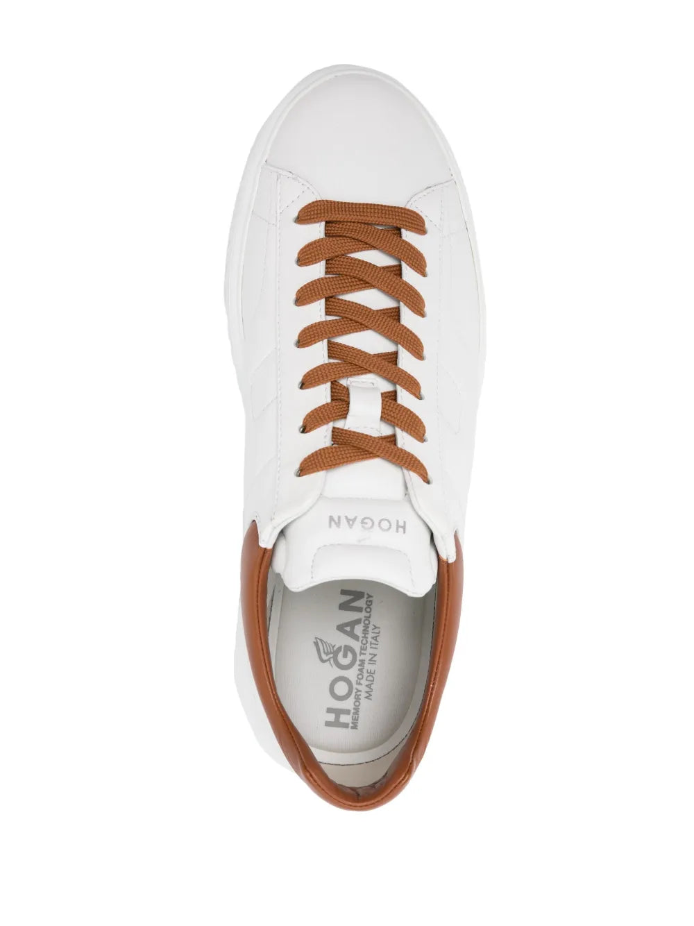 Hogan Lace-Up Leather Sneakers