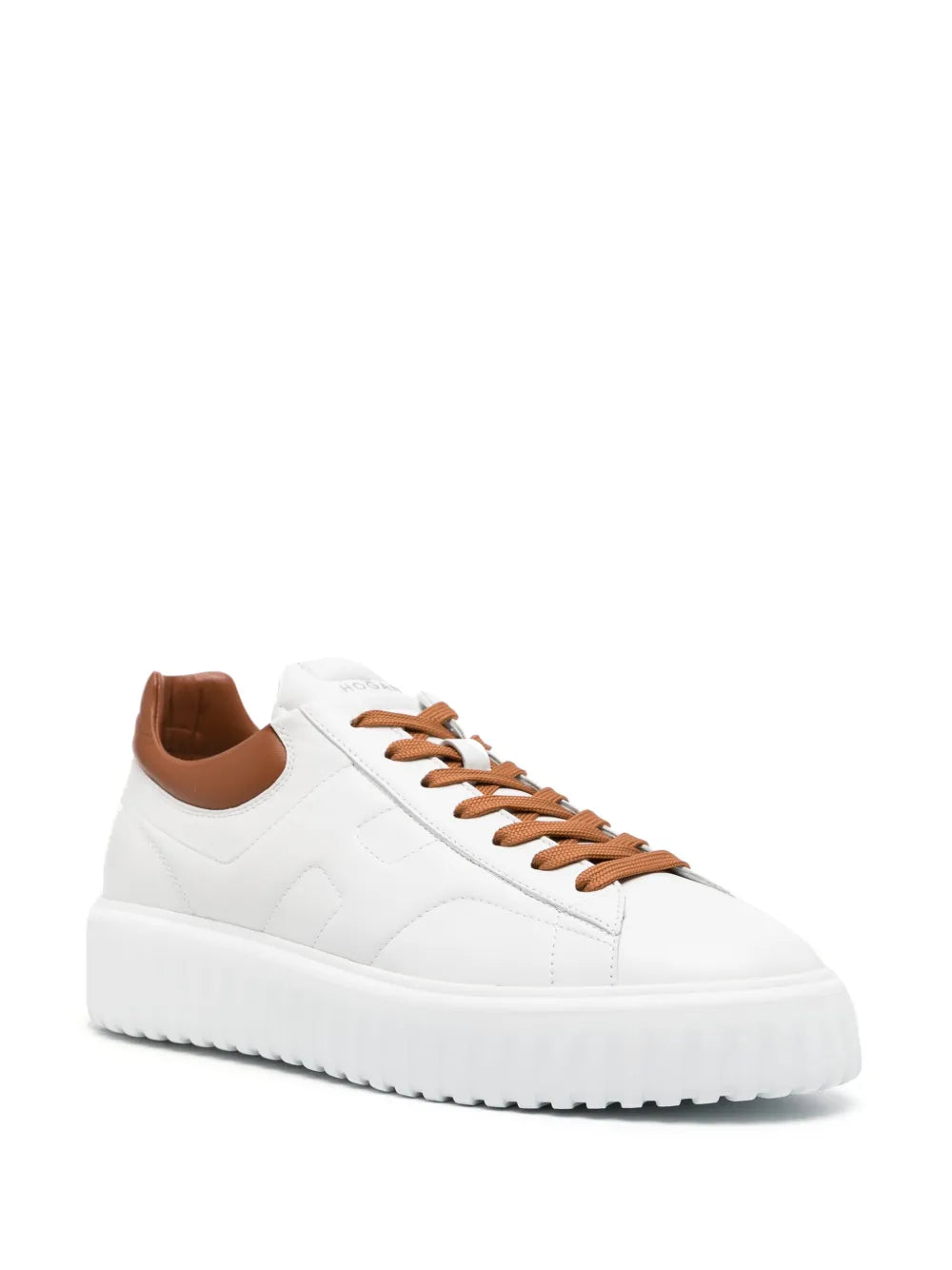 Hogan Lace-Up Leather Sneakers