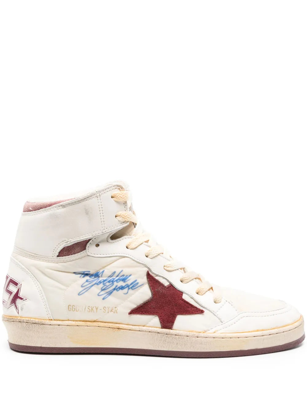 Golden Goose Sky Star High-Top Sneakers