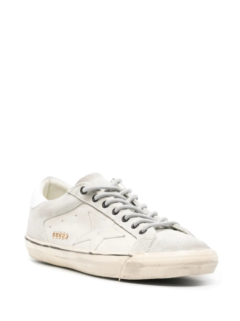 Golden Goose Super-Star Distressed Leather Sneakers