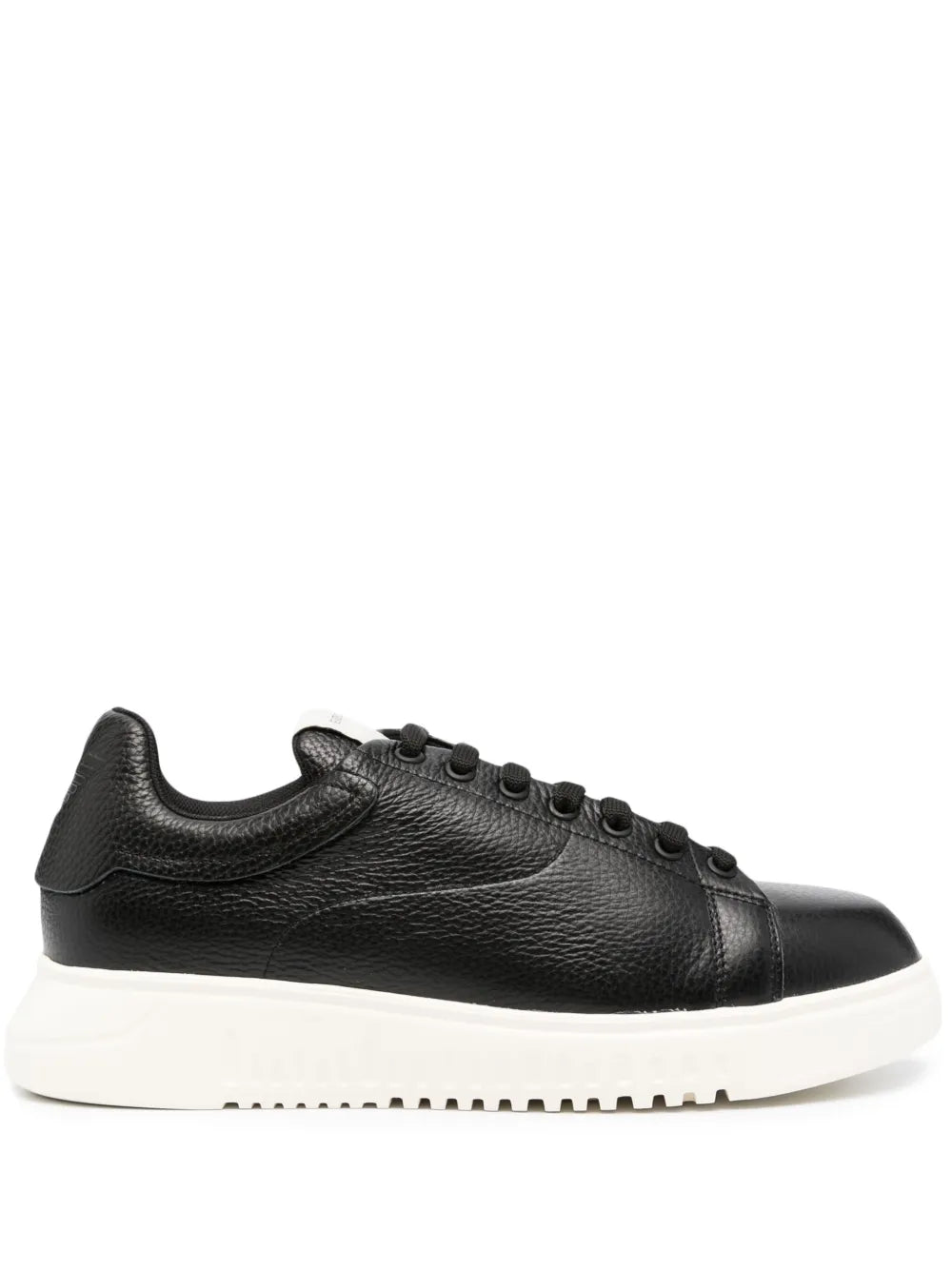 Emporio Armani Tumbled Leather Sneakers