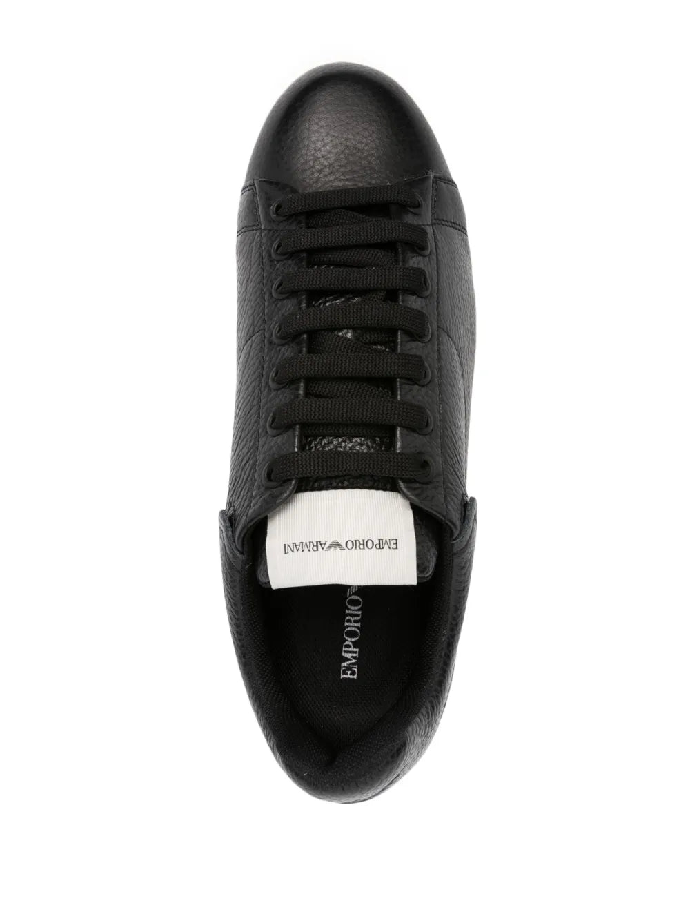 Emporio Armani Tumbled Leather Sneakers