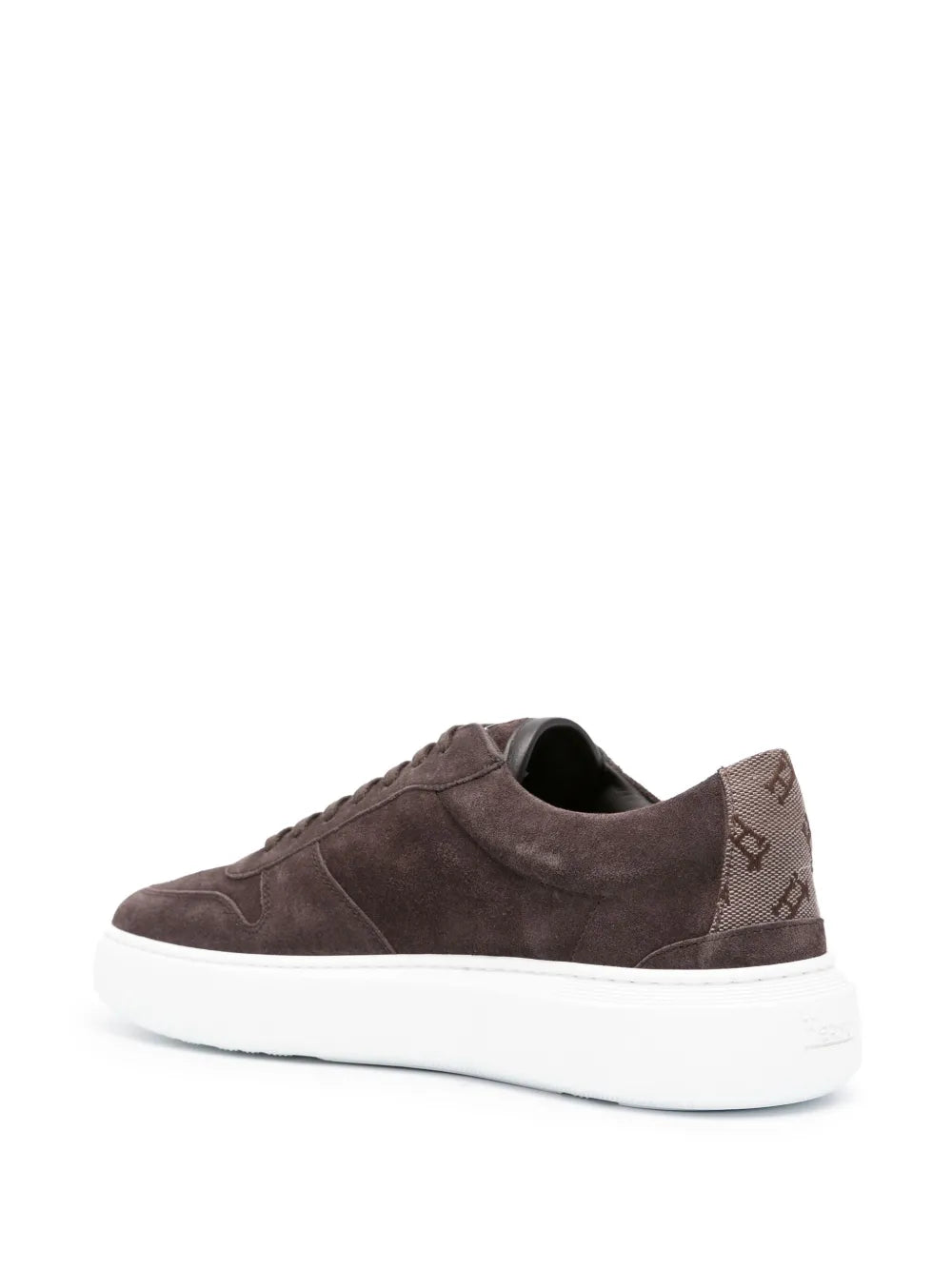 Herno Monogram-Pattern Suede Sneakers