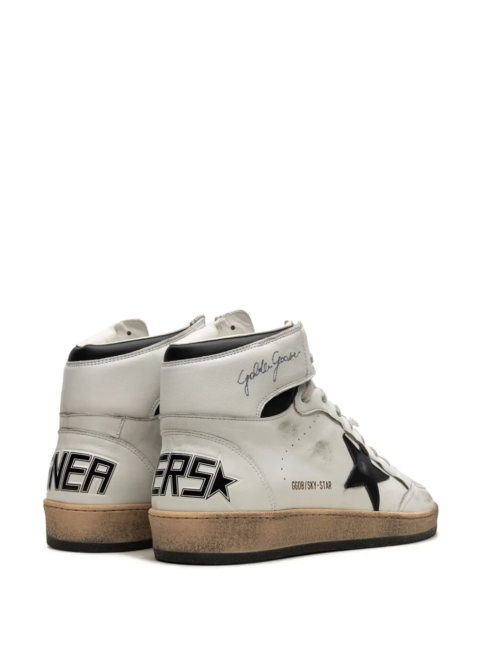Golden Goose Sky-Star Multi-Color High-Top Sneakers