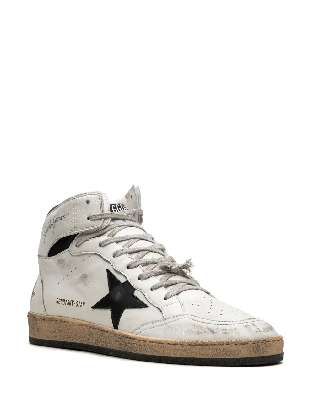 Golden Goose Sky-Star Multi-Color High-Top Sneakers