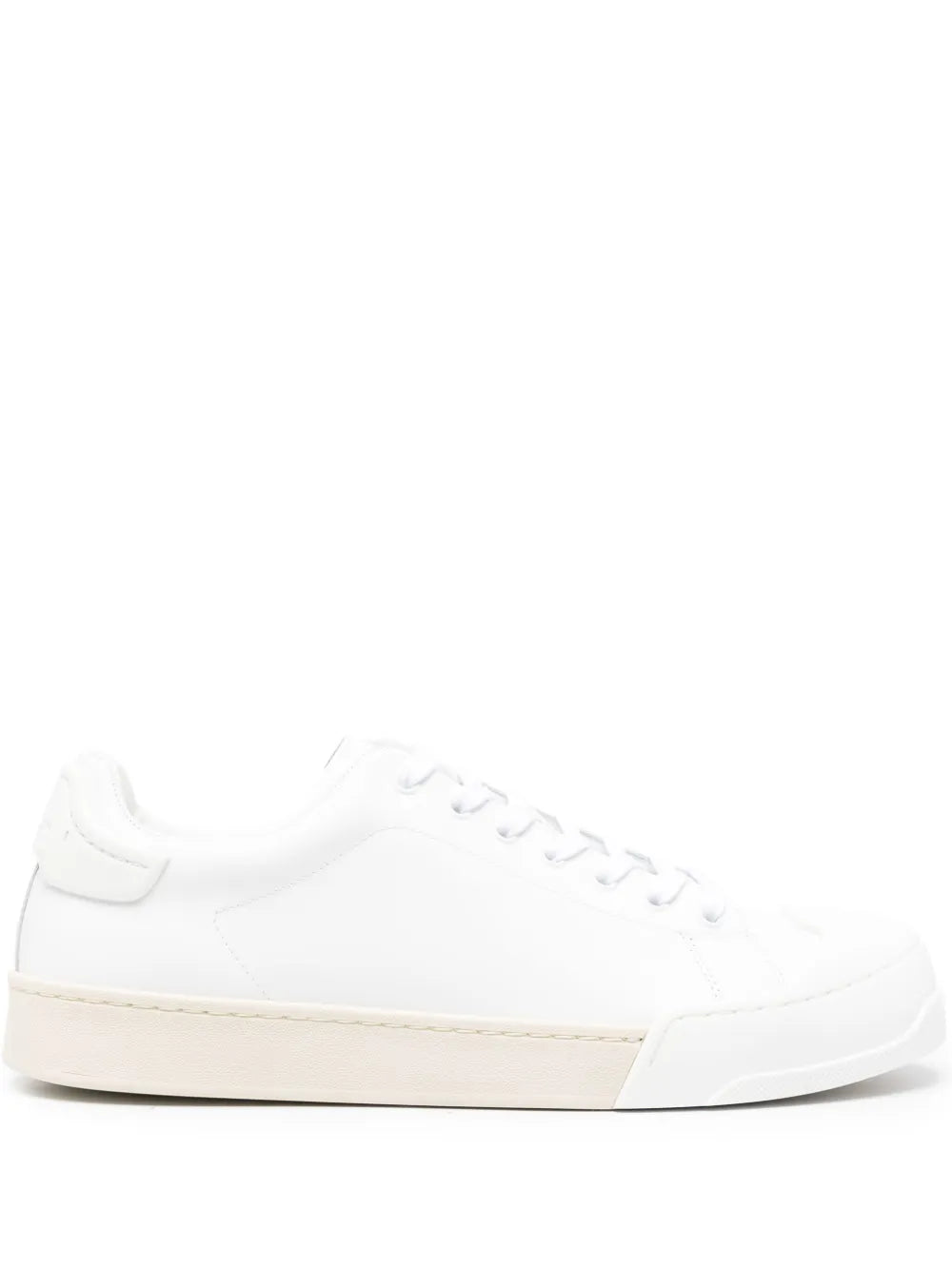 Marni Logo-Debossed Tonal Leather Sneakers