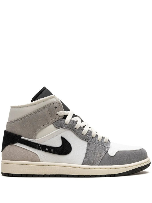 Air Jordan 1 Mid Se Craft Cement Grey Sneakers