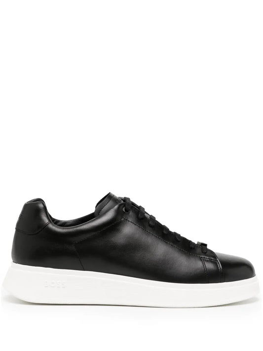 Boss Lace-Up Leather Sneakers