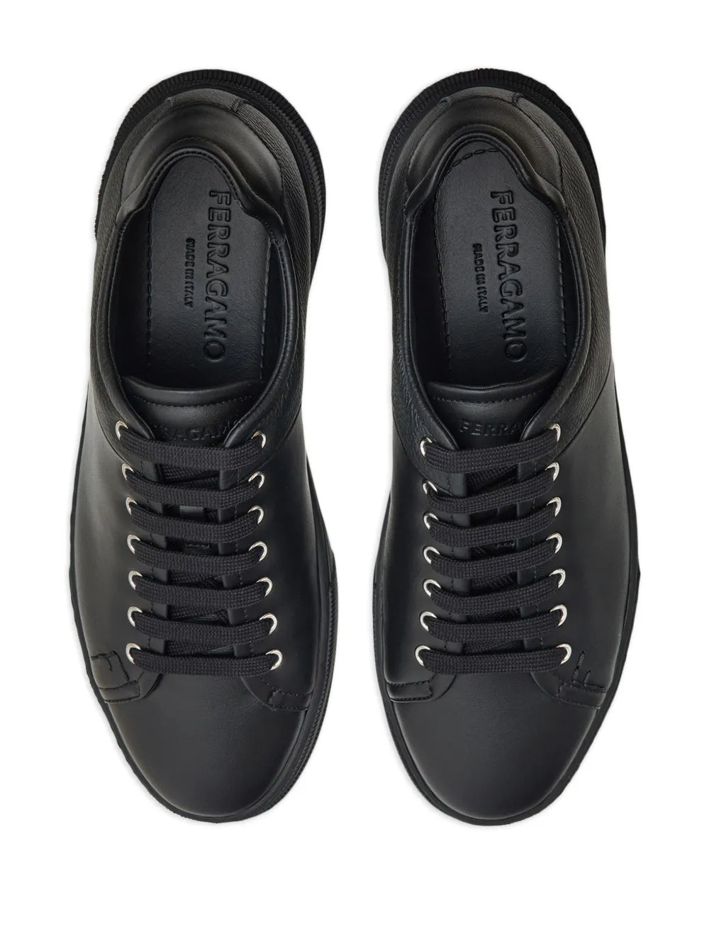 Ferragamo Panelled Leather Sneakers