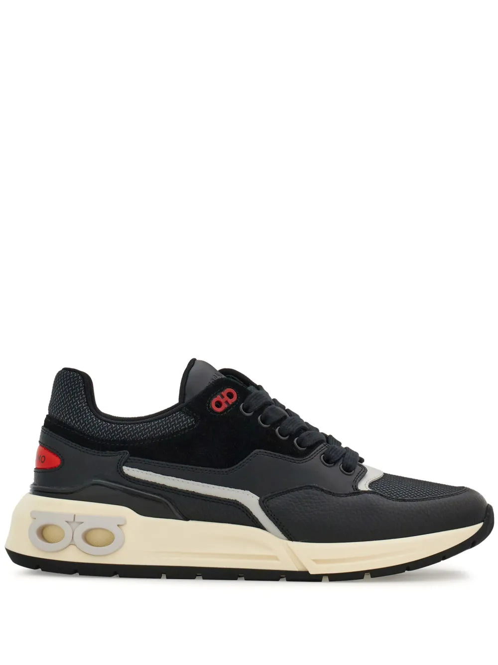 Ferragamo Gancini Detail Lace-Up Sneakers