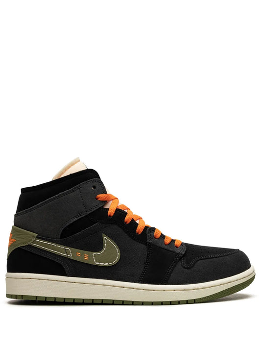 Air Jordan 1 Mid Se Craft Anthracite/Light Olive Sneakers