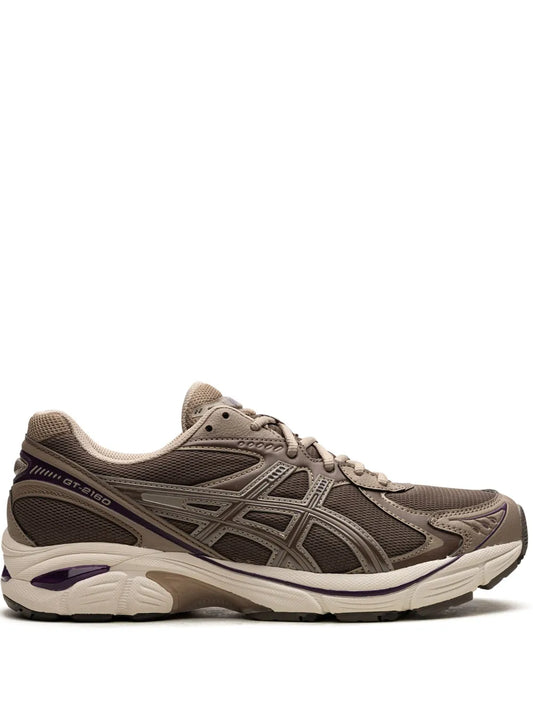 Asics Gt-2160 Dark Taupe Purple Leather Sneakers