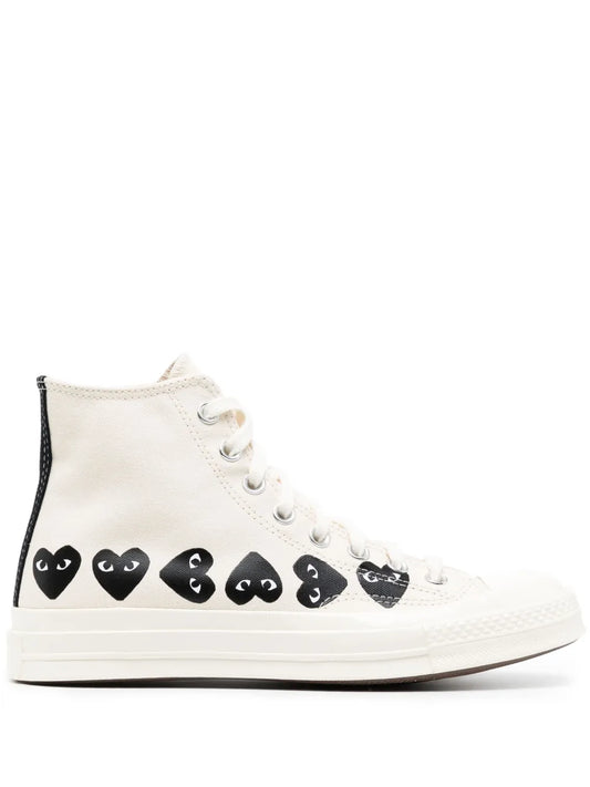 Comme Des Gar ns Play X Converse Chuck 70 High-Top Sneakers
