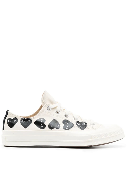 Comme Des Gar ns Play X Converse Chuck 70 Canvas Sneakers