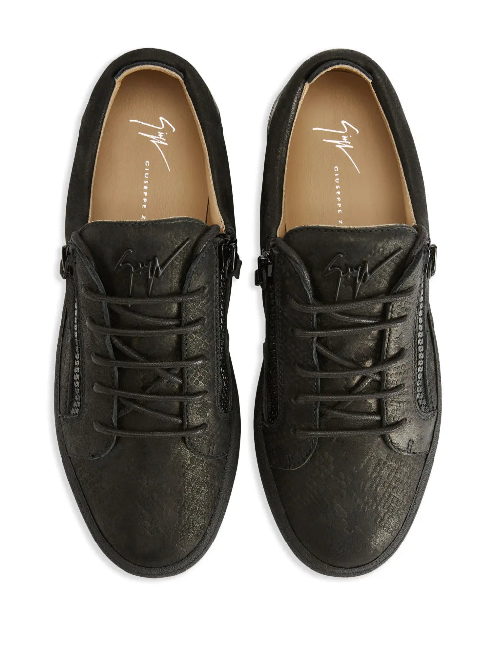 Giuseppe Zanotti Frankie Double-Zip Low-Top Sneakers