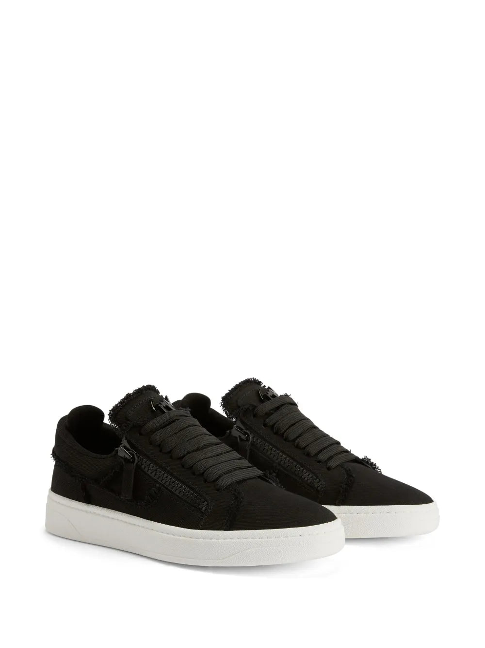 Giuseppe Zanotti Gz94 Leather Double-Zip Low-Top Sneakers