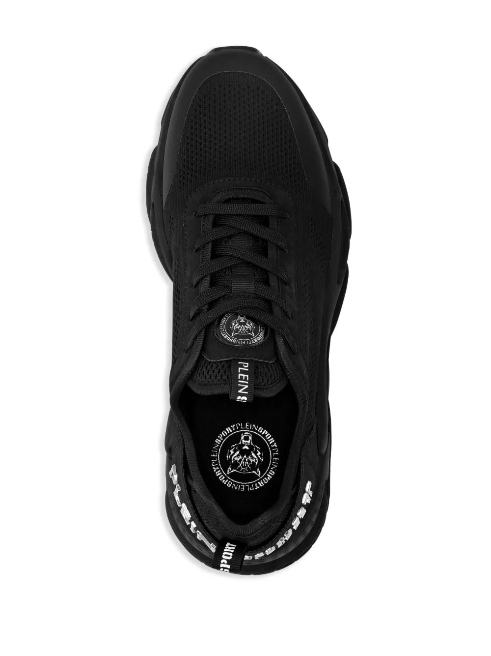 Plein Sport Logo-Lettering Mesh Sneakers