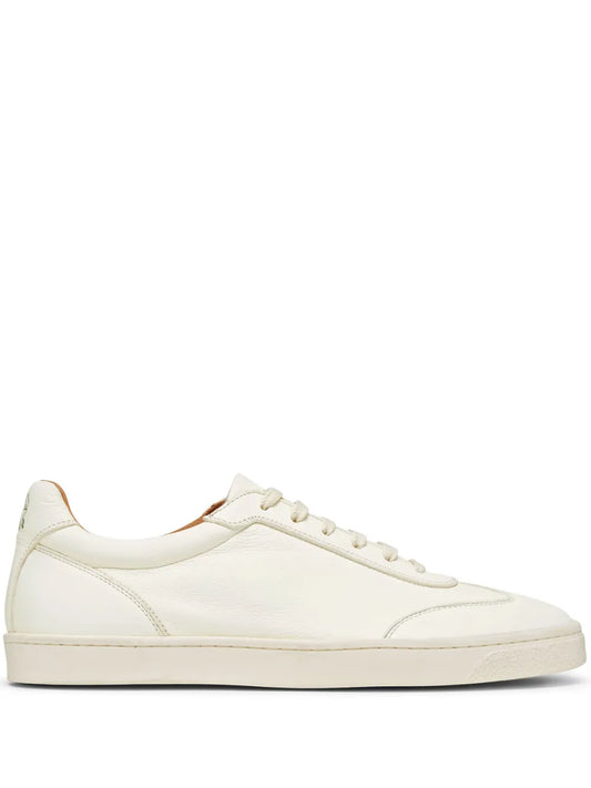 Brunello Cucinelli Logo-Print Panelled Low-Top Sneakers