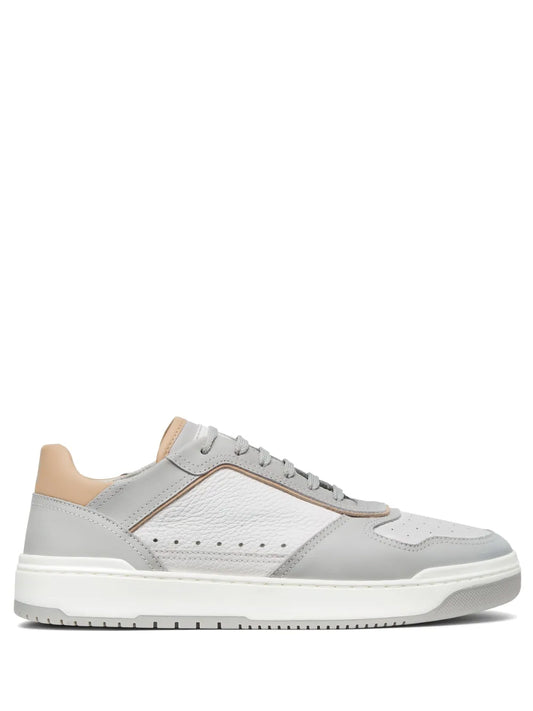 Brunello Cucinelli Logo-Patch Leather Sneakers