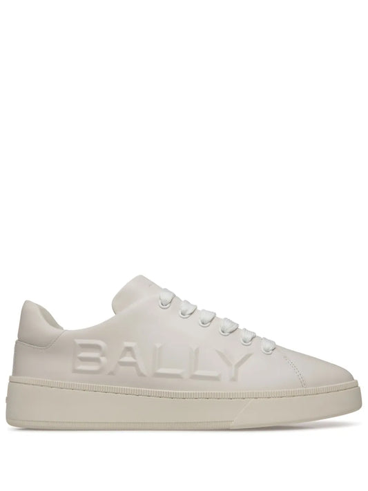 Bally Raise Logo-Embossed Leather Trainers